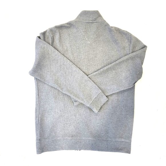 Jos. A. Bank Textured Mock Neck Full Zip, Extra Large XL, Grey - Picture 9 of 10